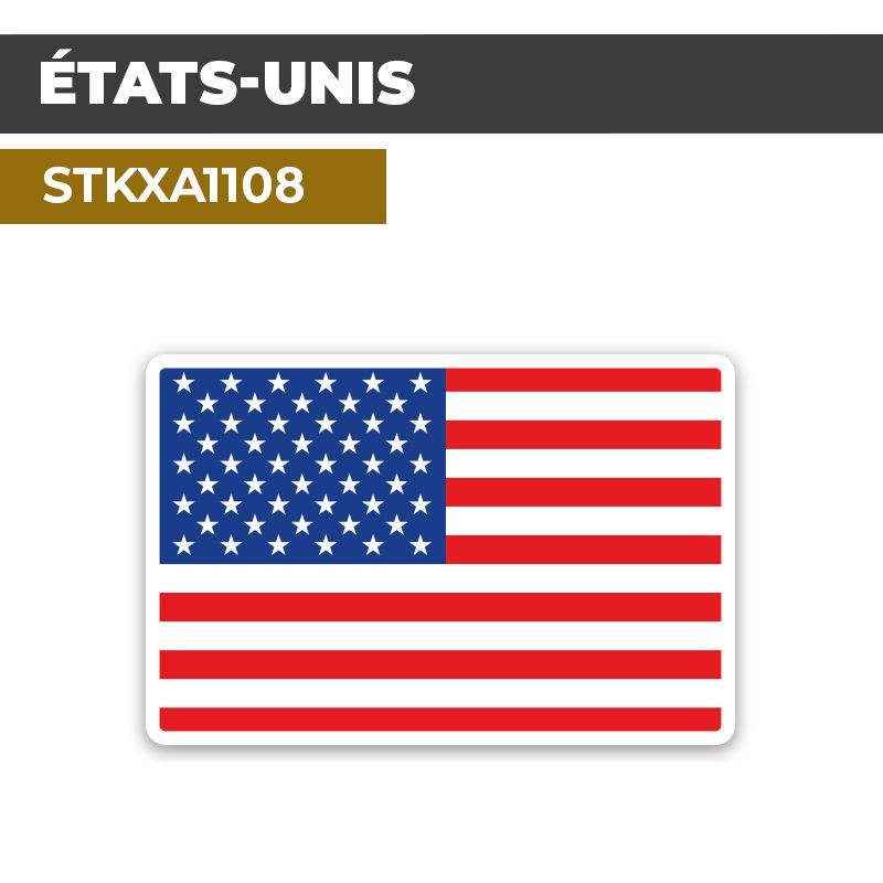 Sticker ÉTATS-UNIS | Drapeaux Pays
