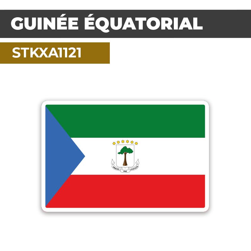 Sticker GUINÉE ÉQUATORIALE | Drapeaux Pays