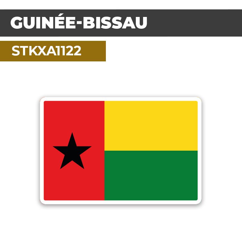 Sticker GUINÉE-BISSAU | Drapeaux Pays