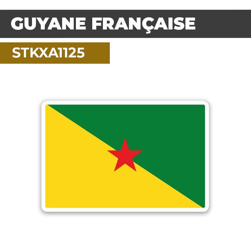 Sticker GUYANE FRANÇAISE | Drapeaux Pays
