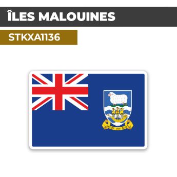 Sticker ÎLES MALOUINES | Drapeaux Pays