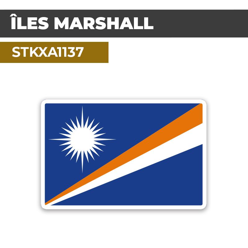 Sticker ÎLES MARSHALL | Drapeaux Pays