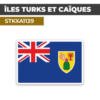 Sticker ÎLES TURKS ET CAÎQUES | Drapeaux Pays