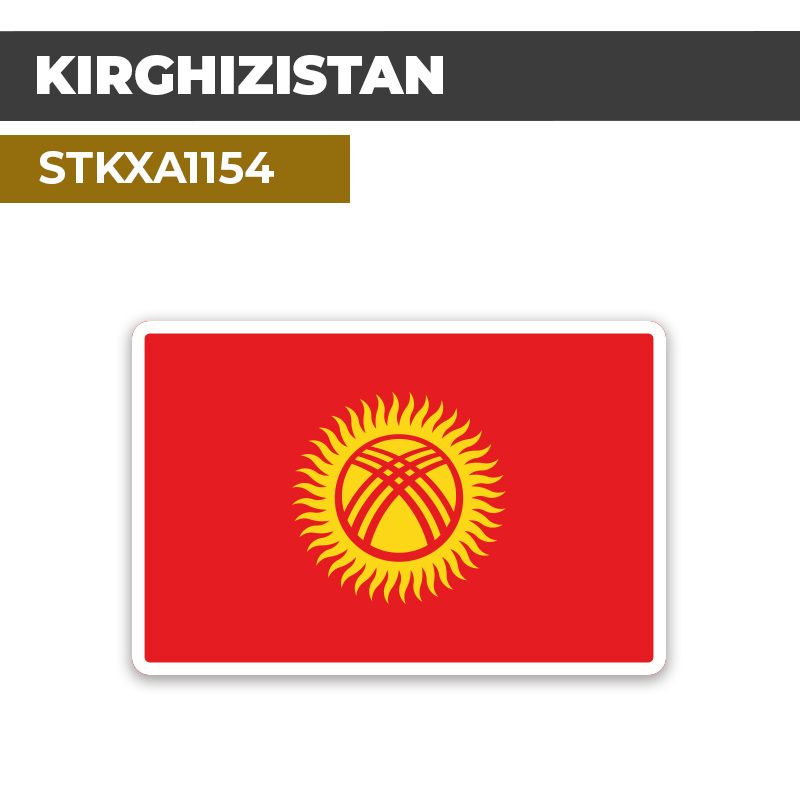 Sticker KIRGHIZISTAN | Drapeaux Pays