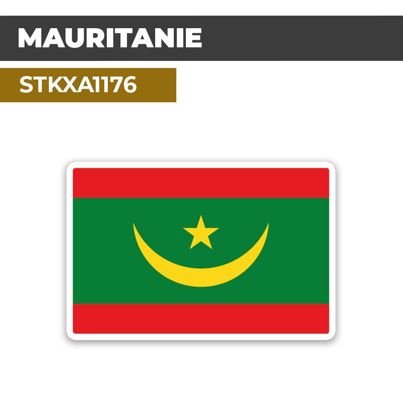 Sticker MAURITANIE | Drapeaux Pays