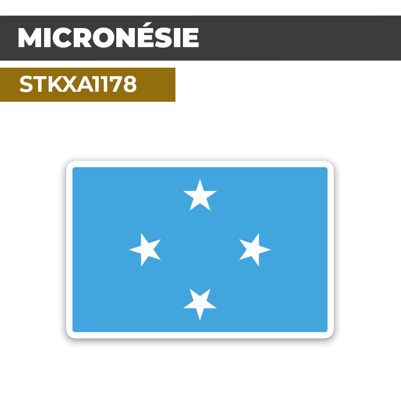 Sticker MICRONÉSIE | Drapeaux Pays