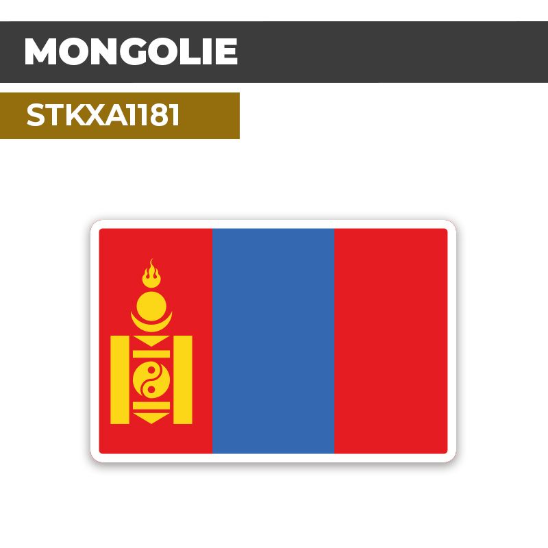 Sticker MONGOLIE | Drapeaux Pays