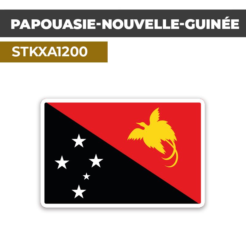 Sticker PAPOUASIE-NOUVELLE-GUINÉE | Drapeaux Pays