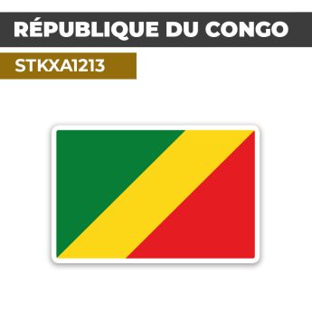 Sticker RÉPUBLIQUE DU CONGO | Drapeaux Pays