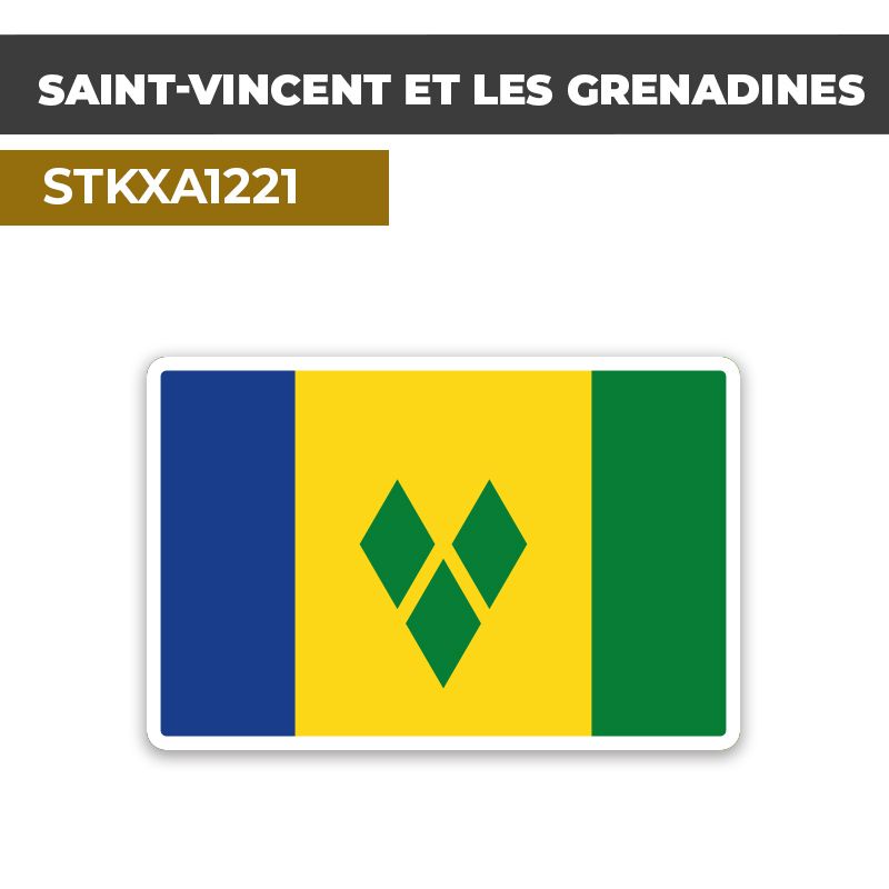 Sticker SAINT-VINCENT ET LES GRENADINES | Drapeaux Pays