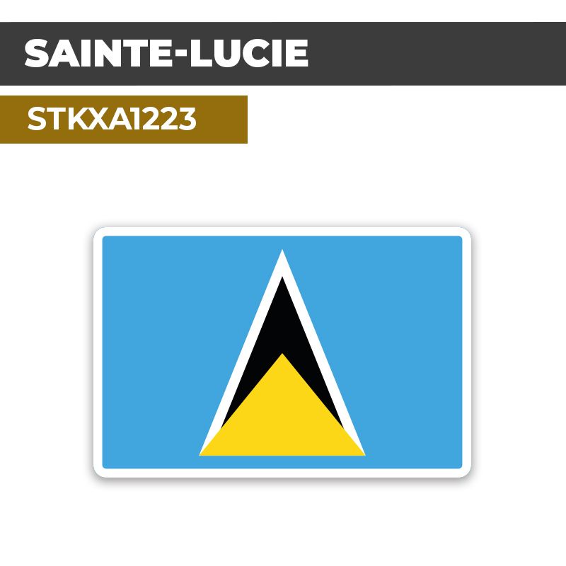 Sticker SAINTE-LUCIE | Drapeaux Pays