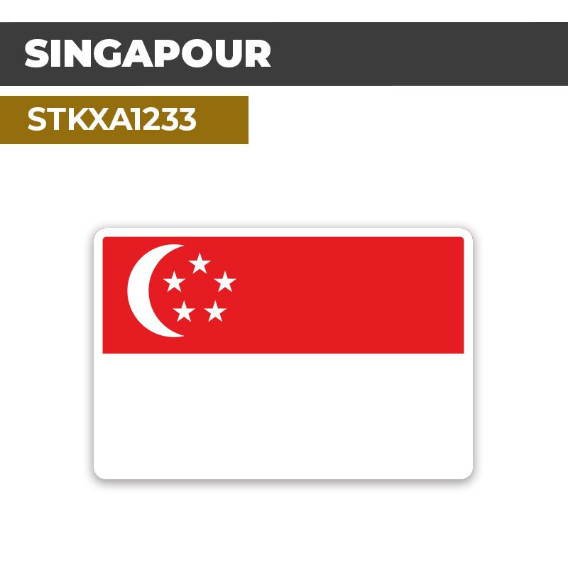 Sticker SINGAPOUR | Drapeaux Pays