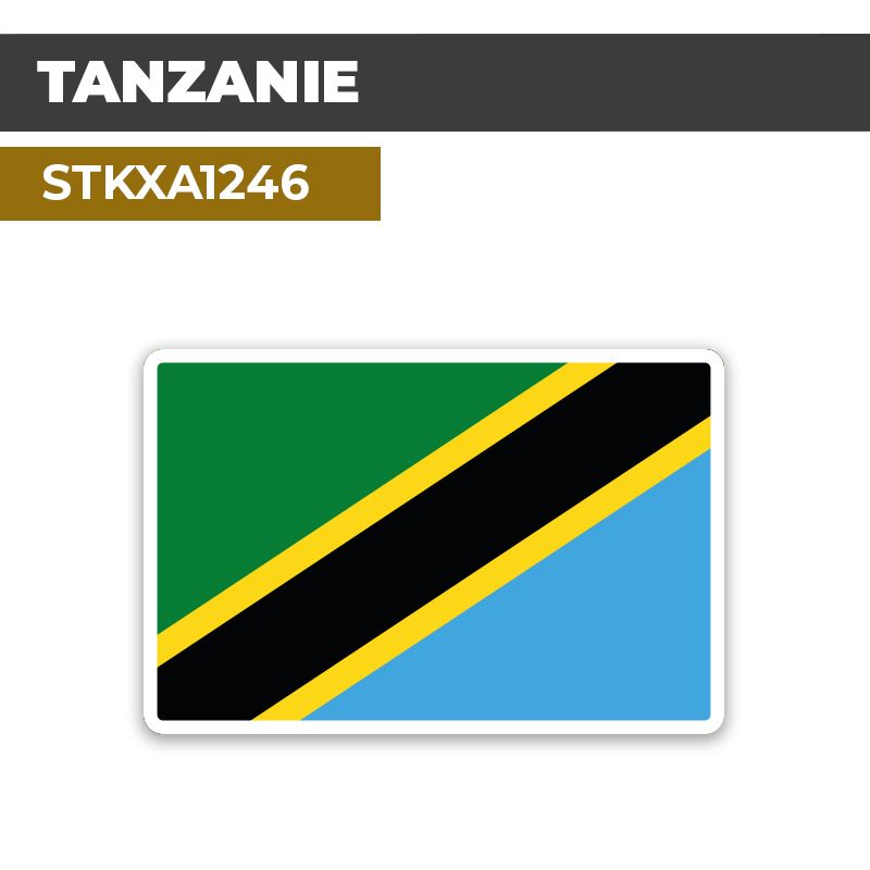 Sticker TANZANIE | Drapeaux Pays