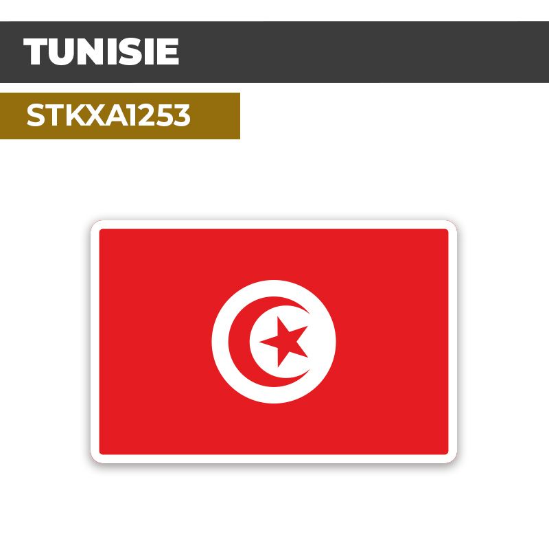 Sticker TUNISIE | Drapeaux Pays