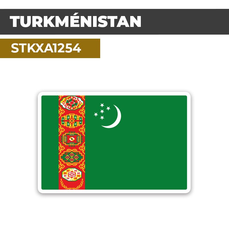 Sticker TURKMÉNISTAN | Drapeaux Pays