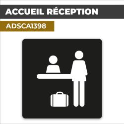 Autocollant ACCUEIL RÉCEPTION | Entrée et bienvenue