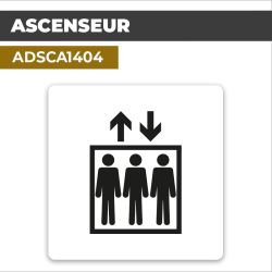 Autocollant | ASCENSEUR | Accès aux étages