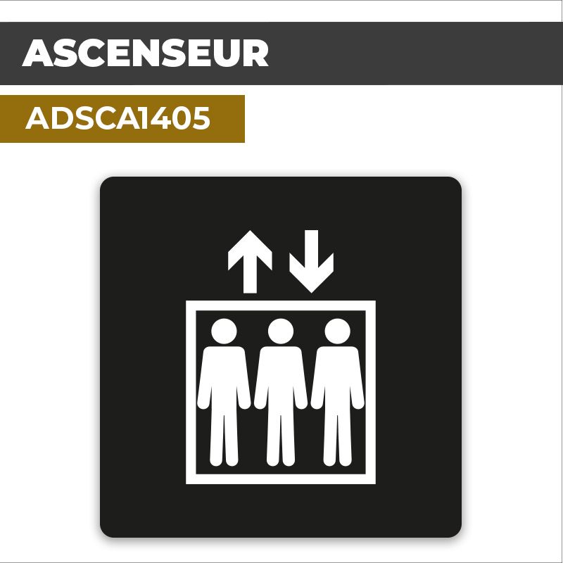 Autocollant | ASCENSEUR | Accès aux étages