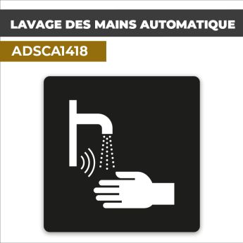 Autocollant | LAVAGE DES MAINS AUTOMATIQUE | Hygiène et Sanitaires