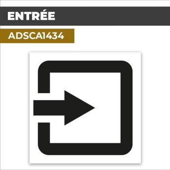 Autocollant | ENTRÉE | Accès