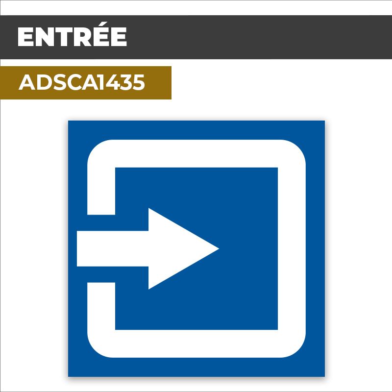 Autocollant | ENTRÉE | Accès