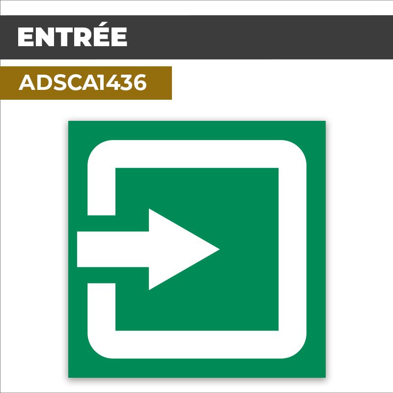 Autocollant | ENTRÉE | Accès