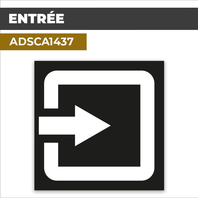 Autocollant | ENTRÉE | Accès