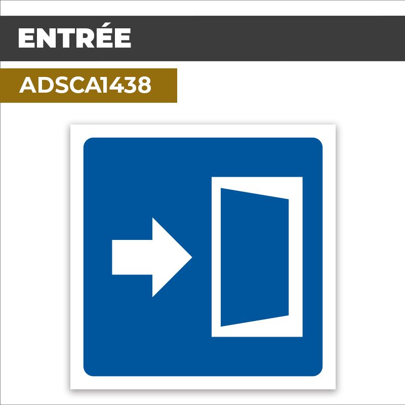 Autocollant | ENTRÉE | Accès