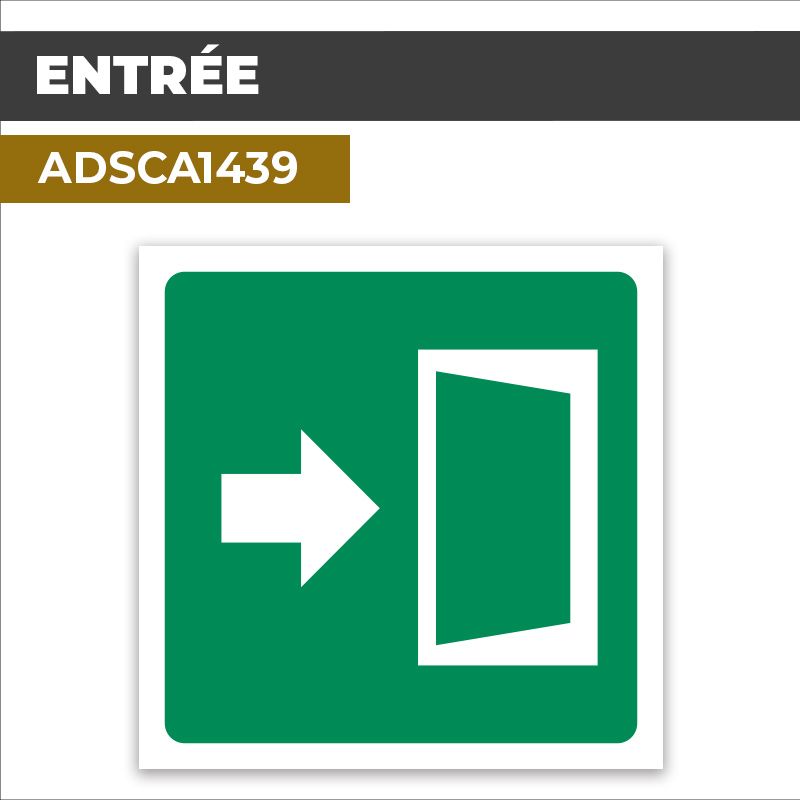Autocollant | ENTRÉE | Accès