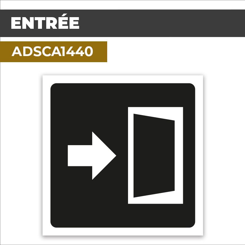 Autocollant | ENTRÉE | Accès