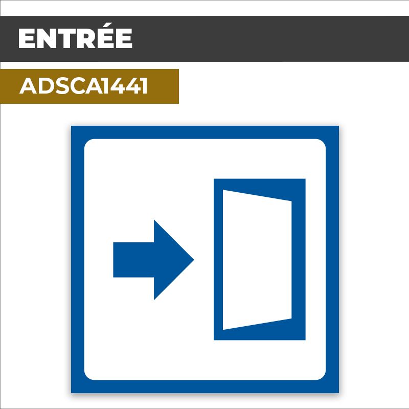 Autocollant | ENTRÉE | Accès
