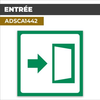 Autocollant | ENTRÉE | Accès