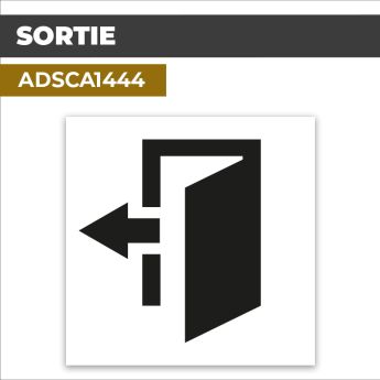 Autocollant | SORTIE | Issue et sorties
