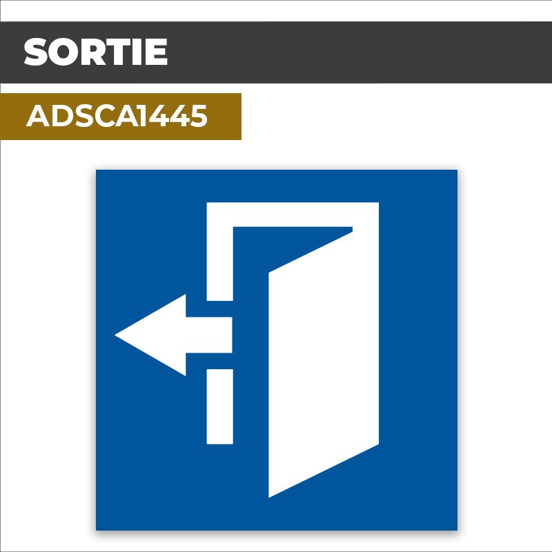 Autocollant | SORTIE | Issue et sorties