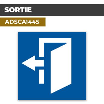 Autocollant | SORTIE | Issue et sorties