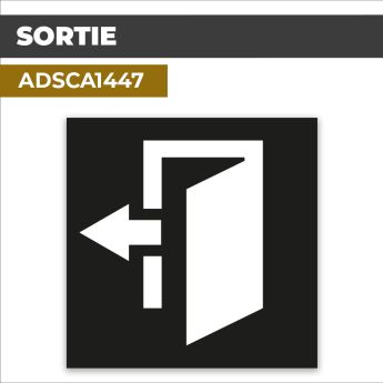 Autocollant | SORTIE | Issue et sorties