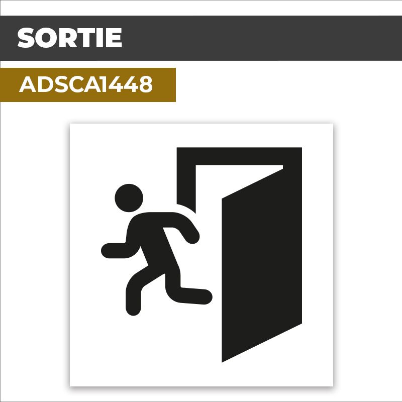 Autocollant | SORTIE | Issue et sorties