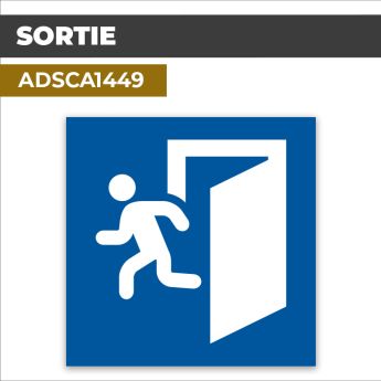 Autocollant | SORTIE | Issue et sorties
