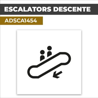 Autocollant | ESCALATORS DESCENTE | Accès aux étages