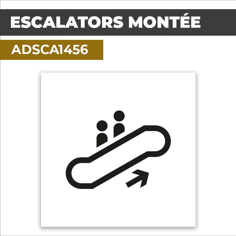 Autocollant | ESCALATORS MONTÉE | Accès aux étages