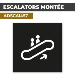 Autocollant | ESCALATORS MONTÉE | Accès aux étages