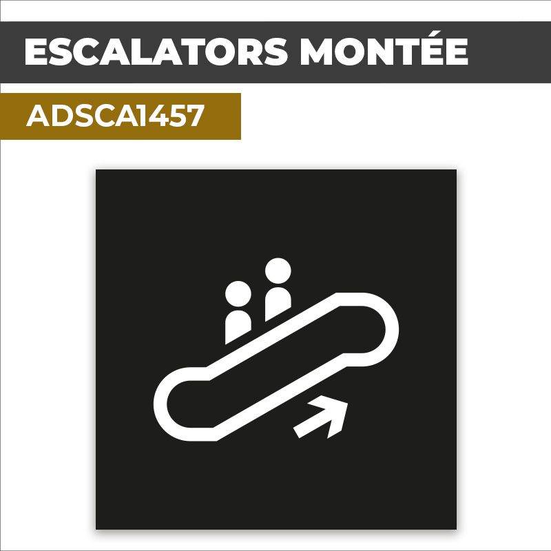 Autocollant | ESCALATORS MONTÉE | Accès aux étages