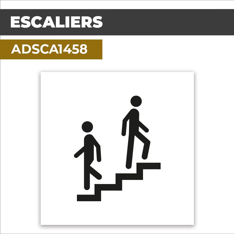 Autocollant | ESCALIERS | Accès aux étages