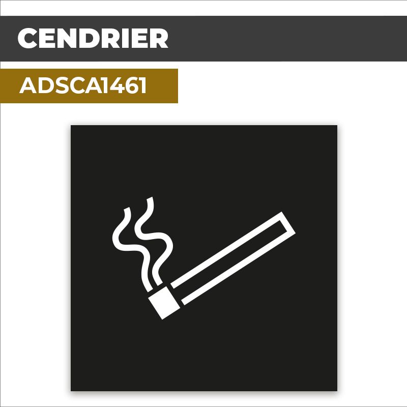 Autocollant | CENDRIER | Espace fumeur