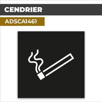 Autocollant | CENDRIER | Espace fumeur