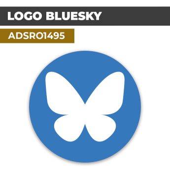 Autocollant | BLUESKY | Réseaux Sociaux et Appli mobile