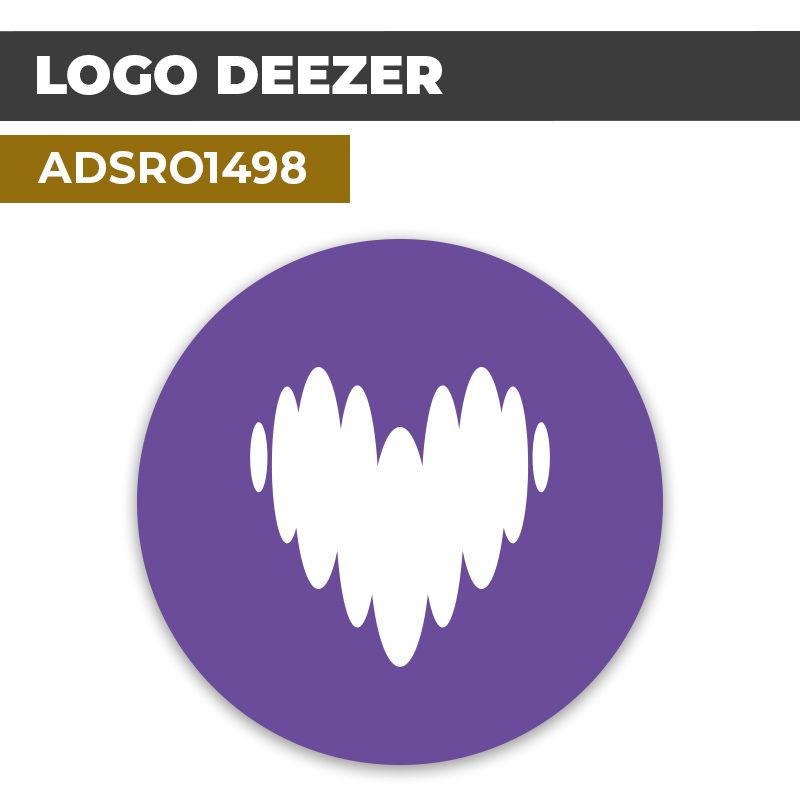 Autocollant | DEEZER | Réseaux Sociaux et Appli mobile