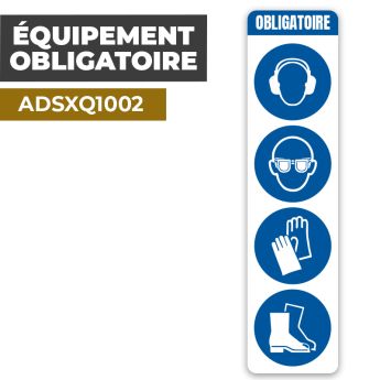 Autocollant | ÉQUIPEMENT OBLIGATOIRE | EPI