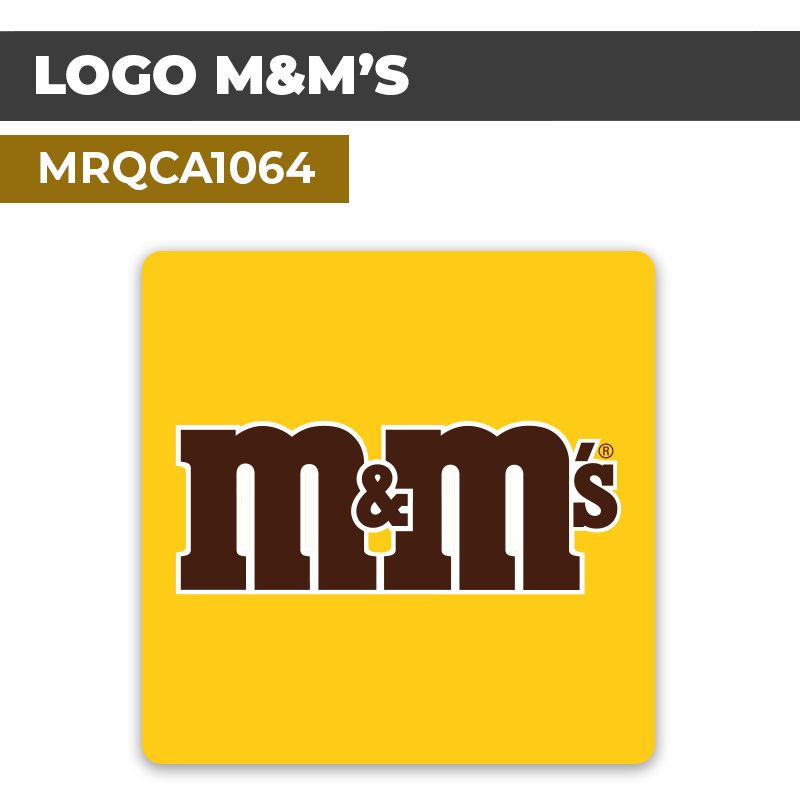 Autocollant | LOGO M&MS | Marques alimentaires