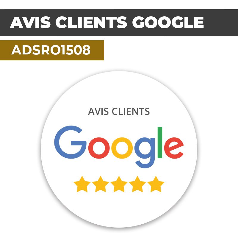 Autocollant AVIS CLIENTS GOOGLE | Avis et notations